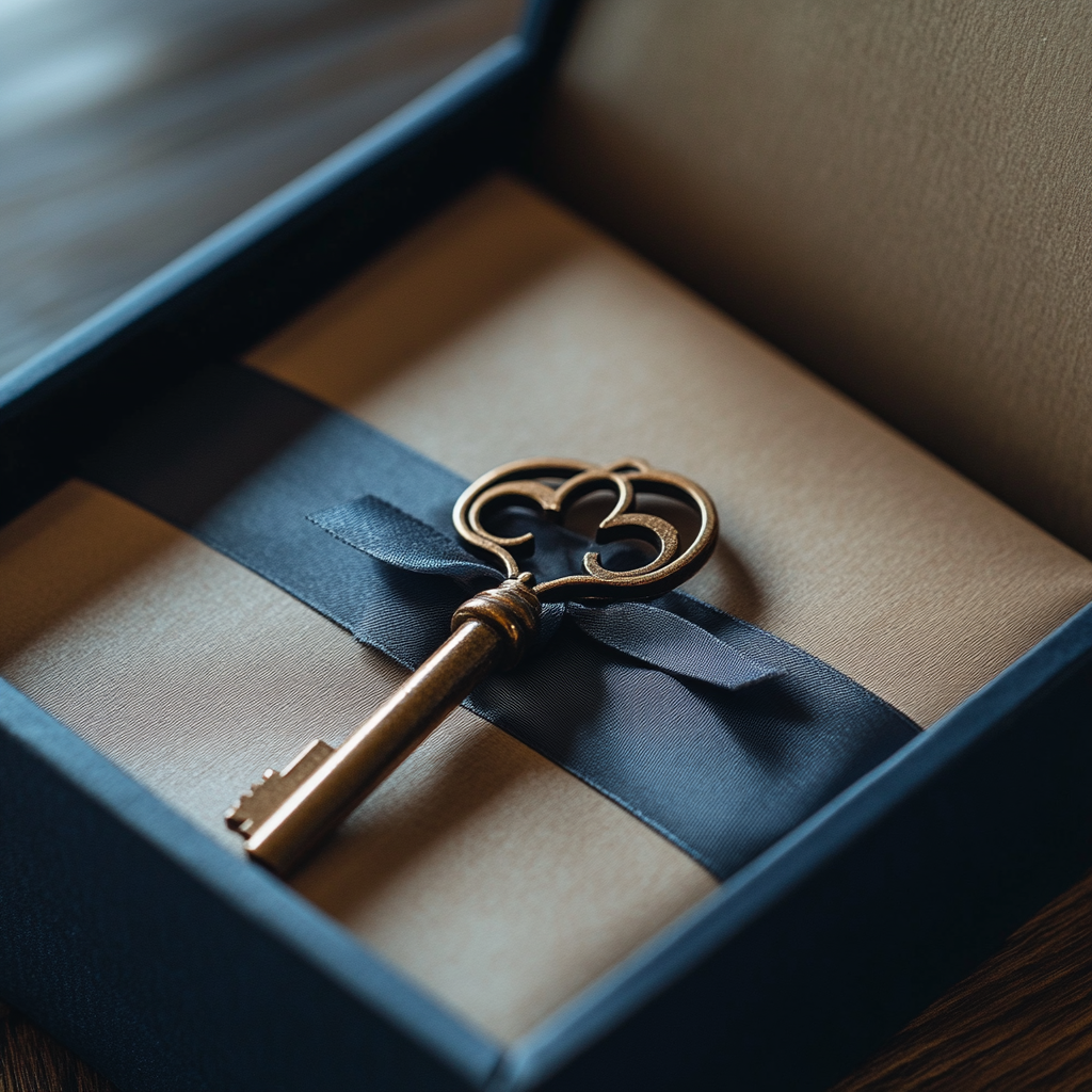 A key in a gift box | Source: Midjourney