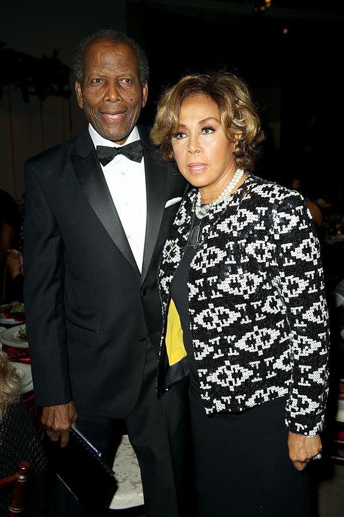 Sidney Poitier and Diahann Carroll during 'An Artful Evening At CAAM' at California African American Museum on October 6, 2012 in Los Angeles, California. | Source: Getty Images