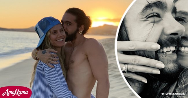 Heidi Klum flashes long-awaited engagement ring after almost a year of being in a relationship