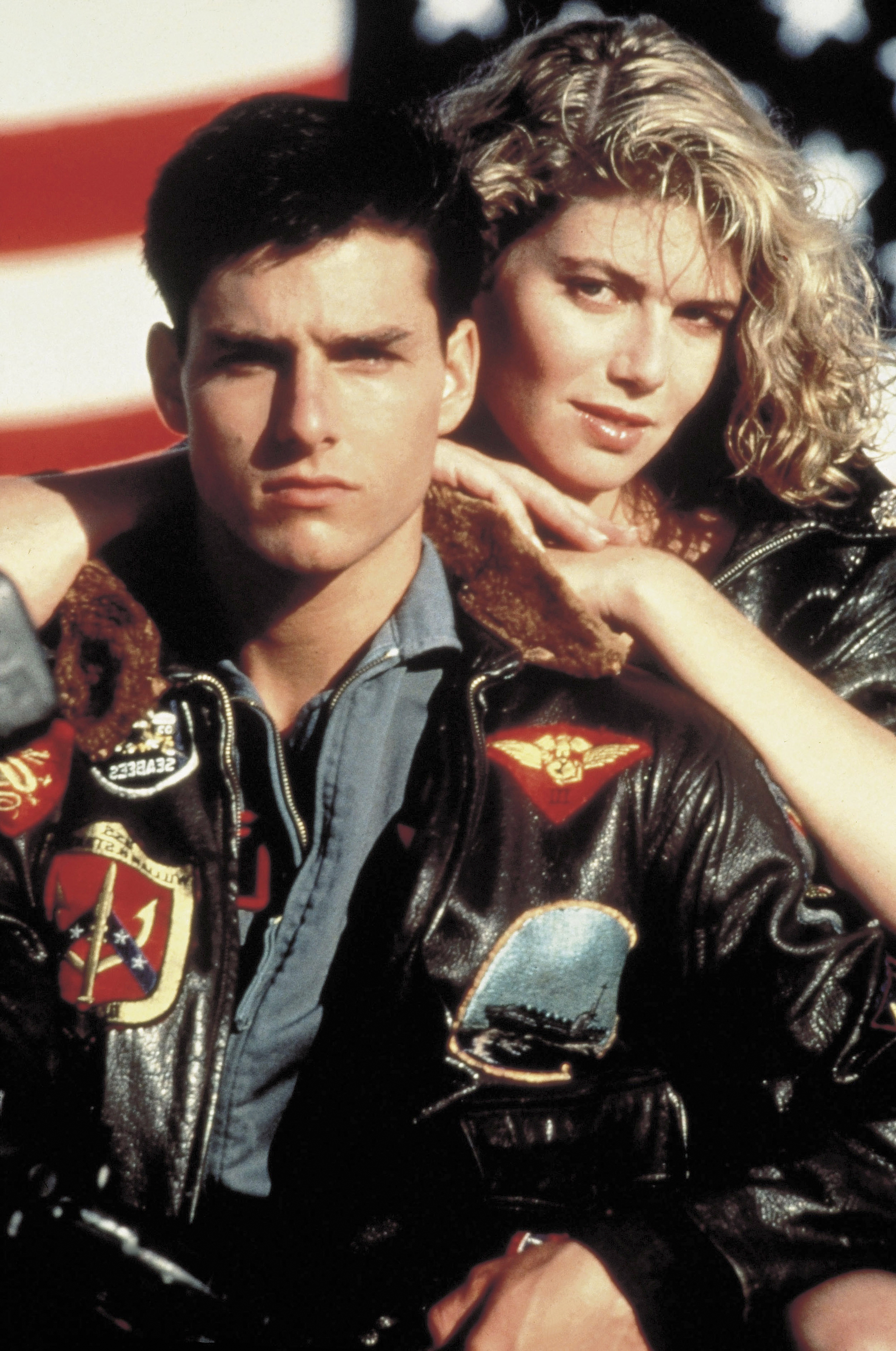 Tom Cruise and Kelly McGillis on the set of "Top Gun" in 1986 | Source: Getty Images
