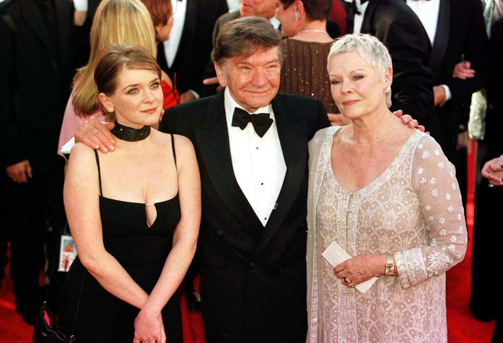 Dame Judi Dench with her husband, Michael Williams, and daughter Finty Williams, at the Shrine Auditorium in Los Angeles, USA. | Source: Getty Images