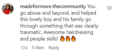 A comment from a user, 2023 | Source:instagram.com/shanti.salon