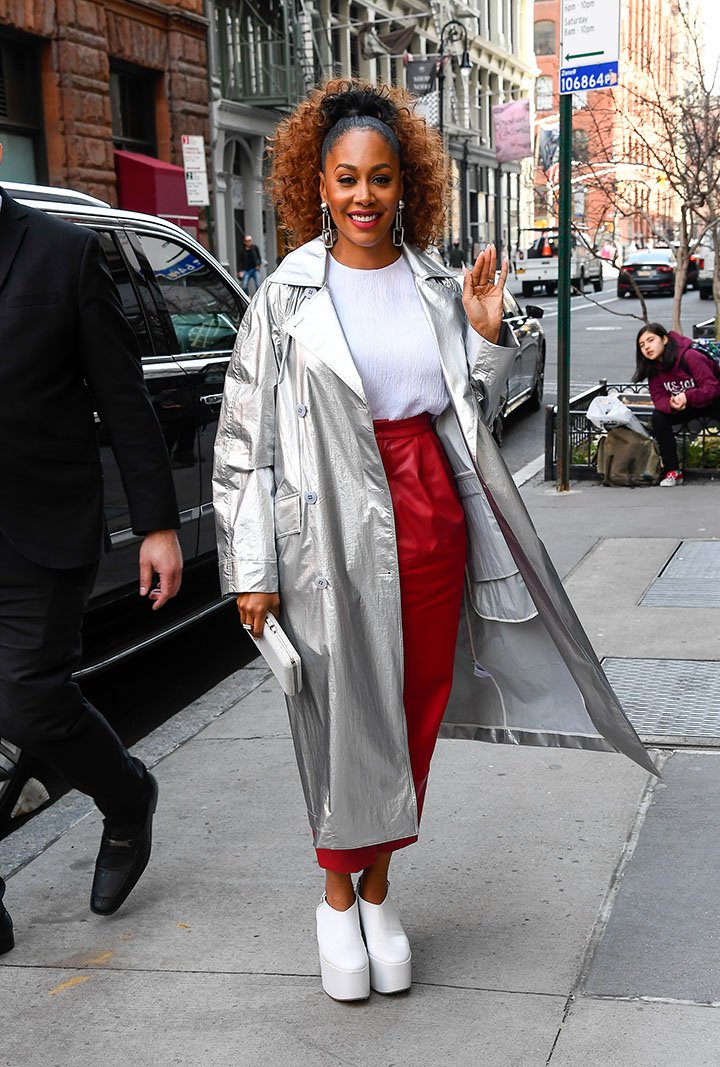 Simone Missick is seen outside Build Studio on February 24, 2020 in New York City. I Image: Getty Images.