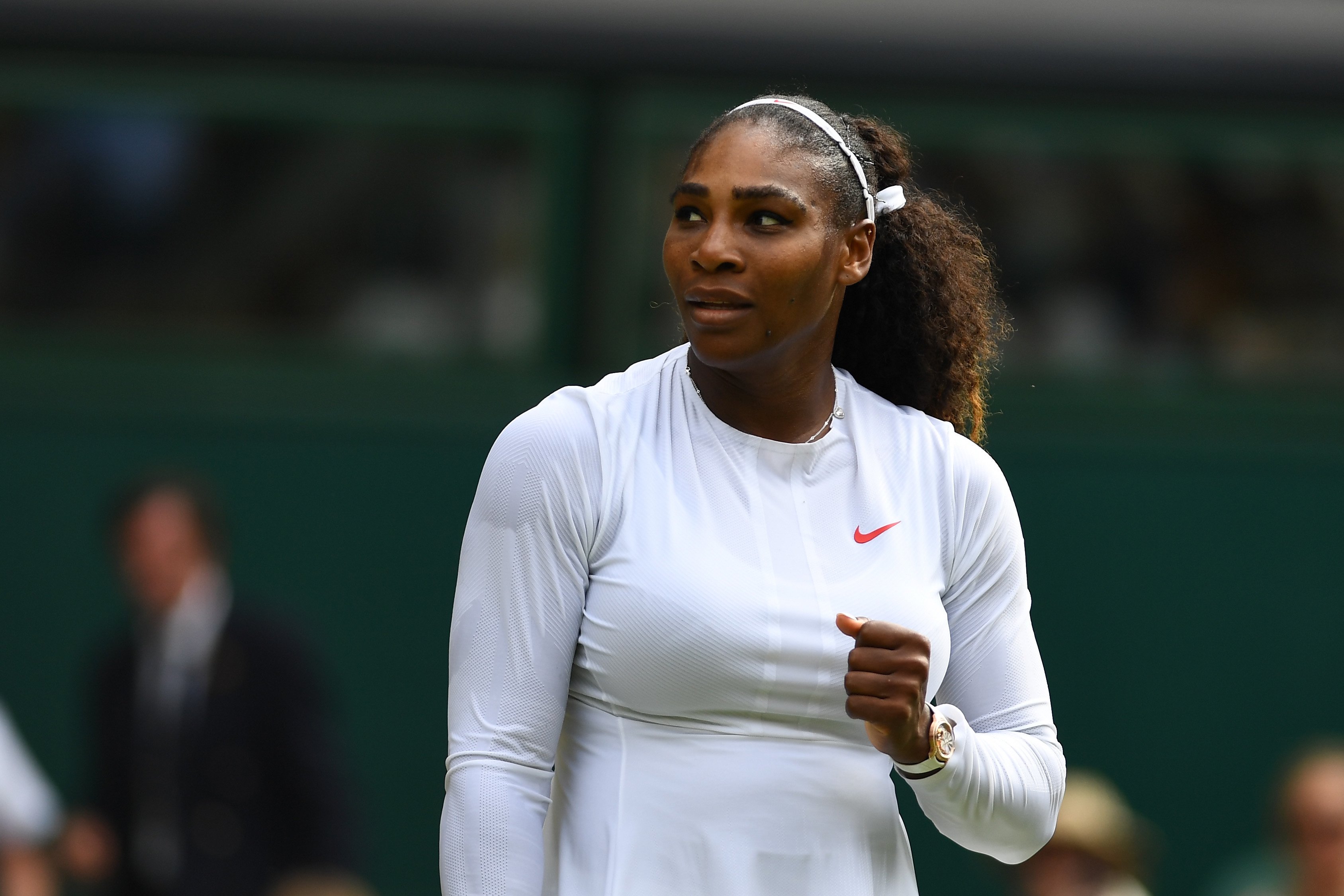 Serena Williams on day seven of the Wimbledon Lawn Tennis Championships on July 9, 2018 in London, England| Photo: Getty Images