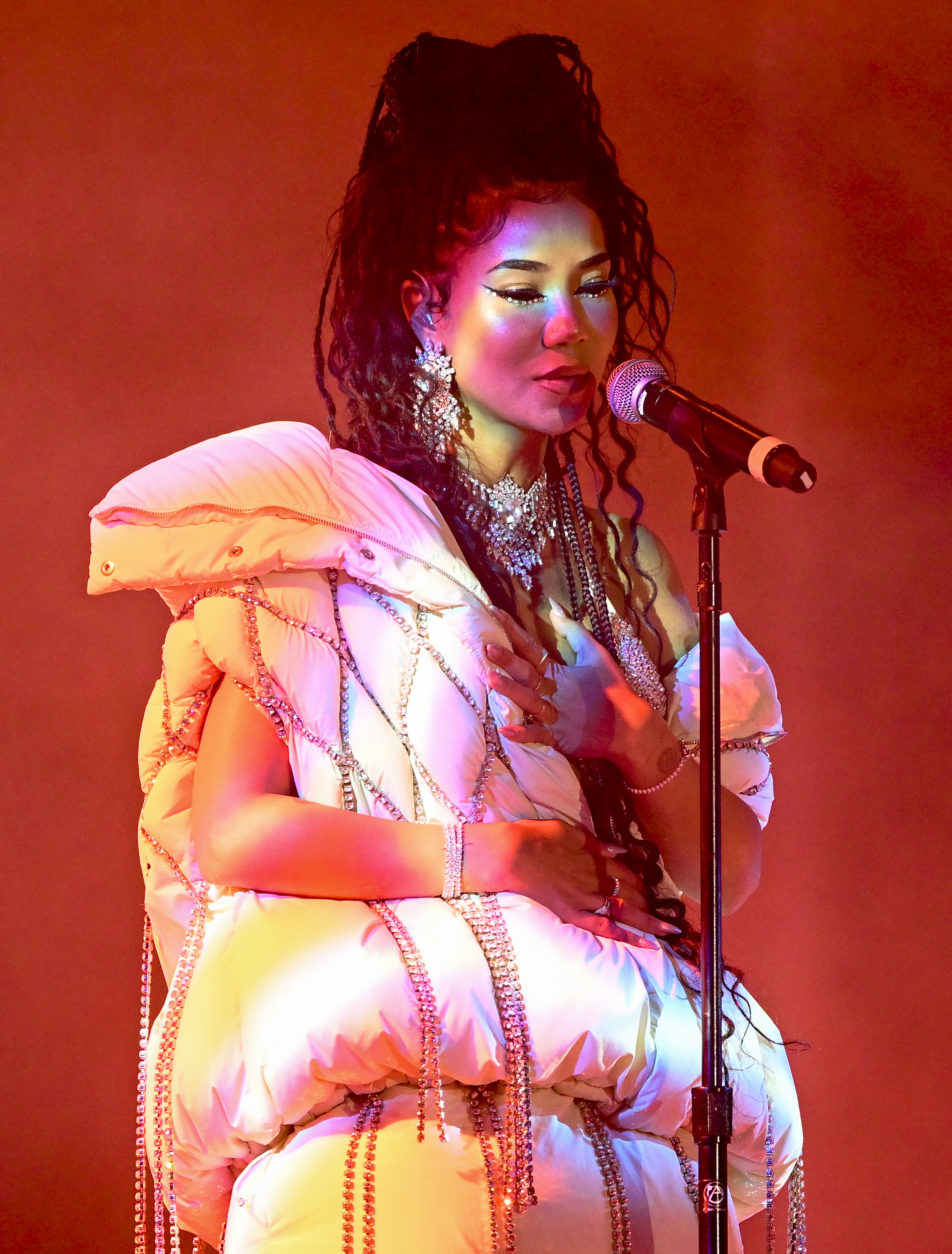 Jhené Aiko performs on Day 2 of Sol Blume Festival 2022 at Discovery Park on May 1, 2022, in Sacramento, California. | Source: Getty Images