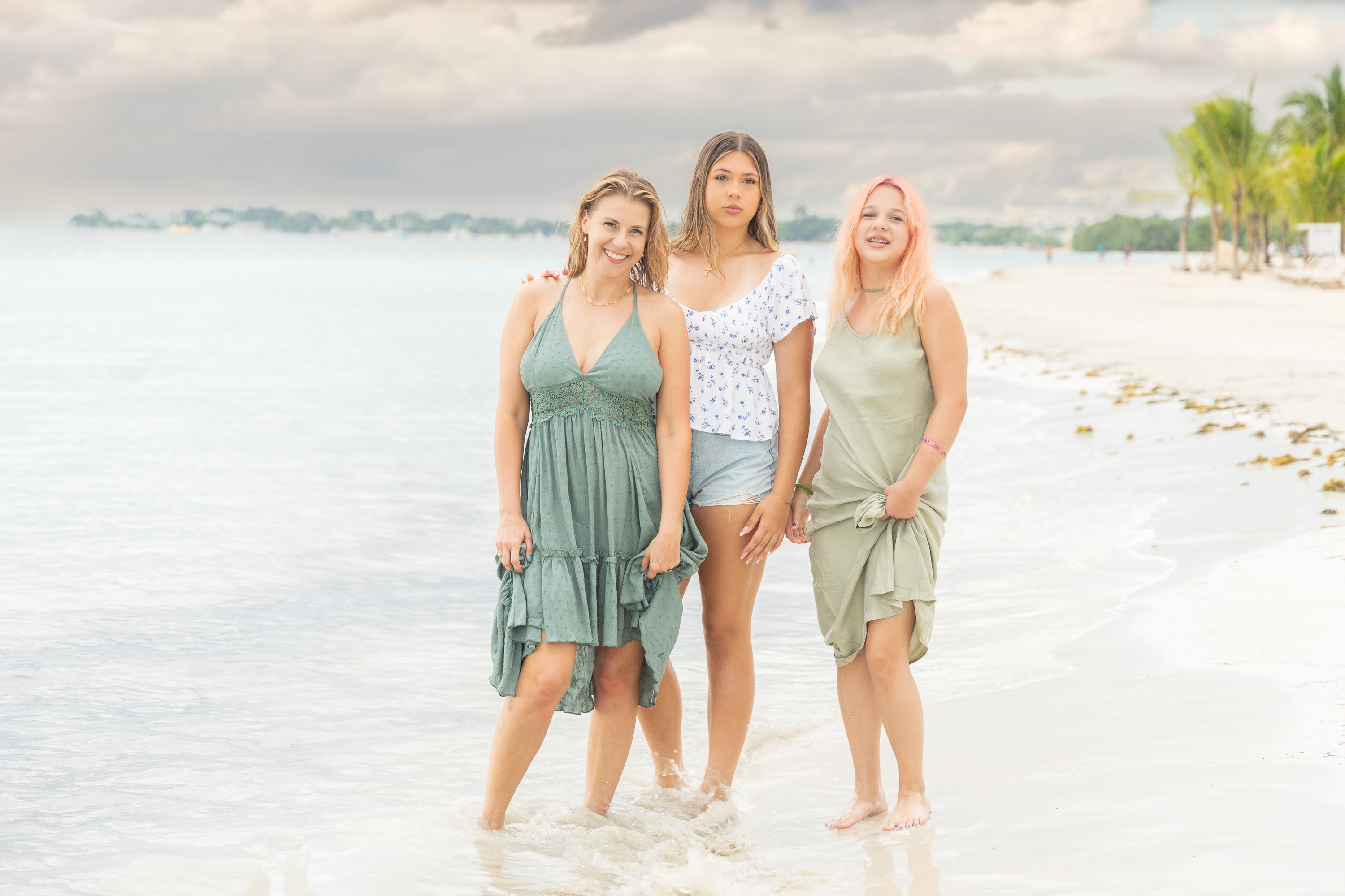 Jodie Sweetin and her daughters, Zoie Herpin and Beatrix Sweetin Coyle, enjoy the remaining days of summer with a final getaway before the school year begins at Beaches Resort on August 10, 2023, in Negril, Jamaica. | Source: Getty Images