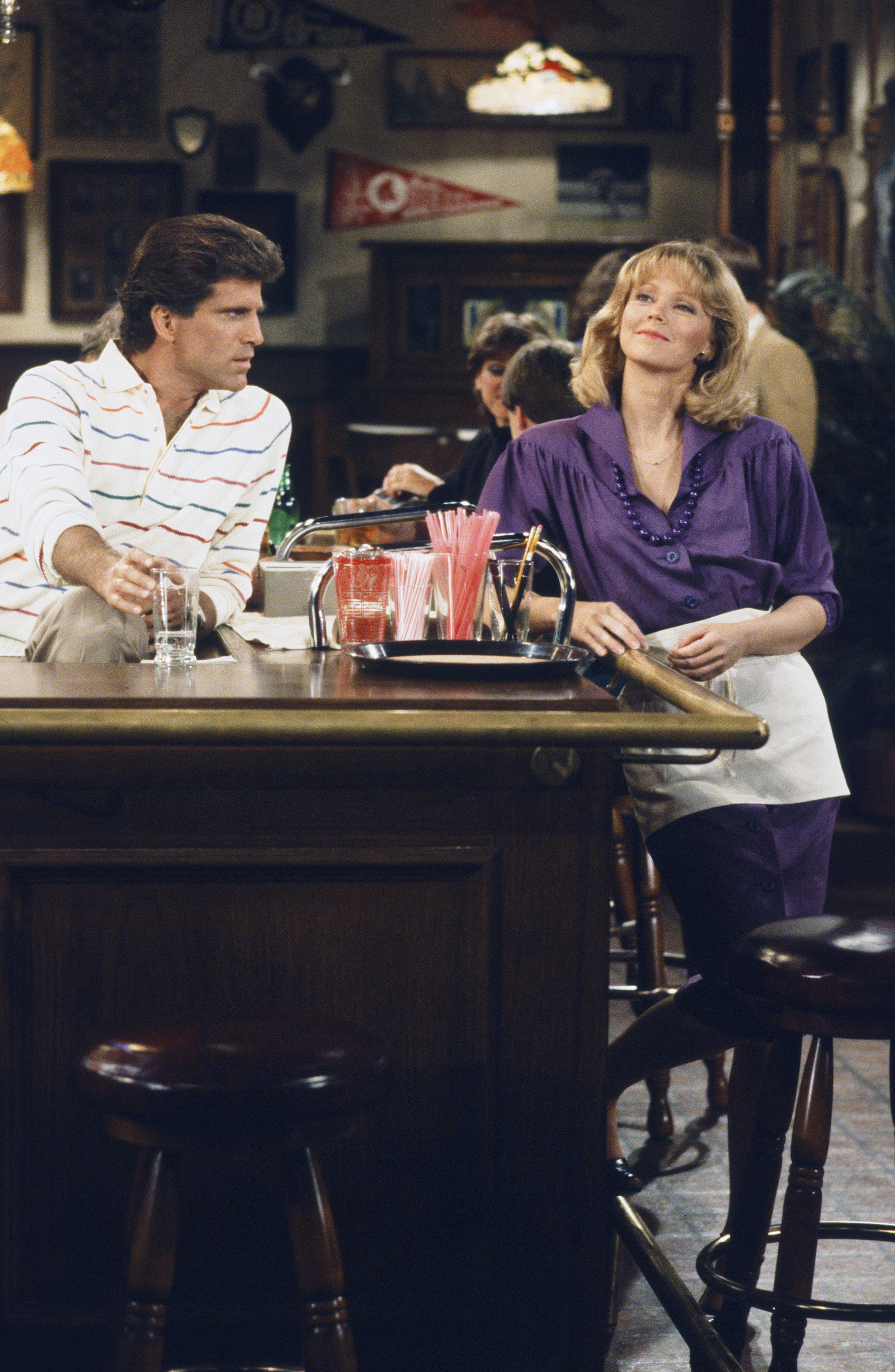 Ted Danson and Shelly Long on "Cheers" in 1983 | Source: Getty Images