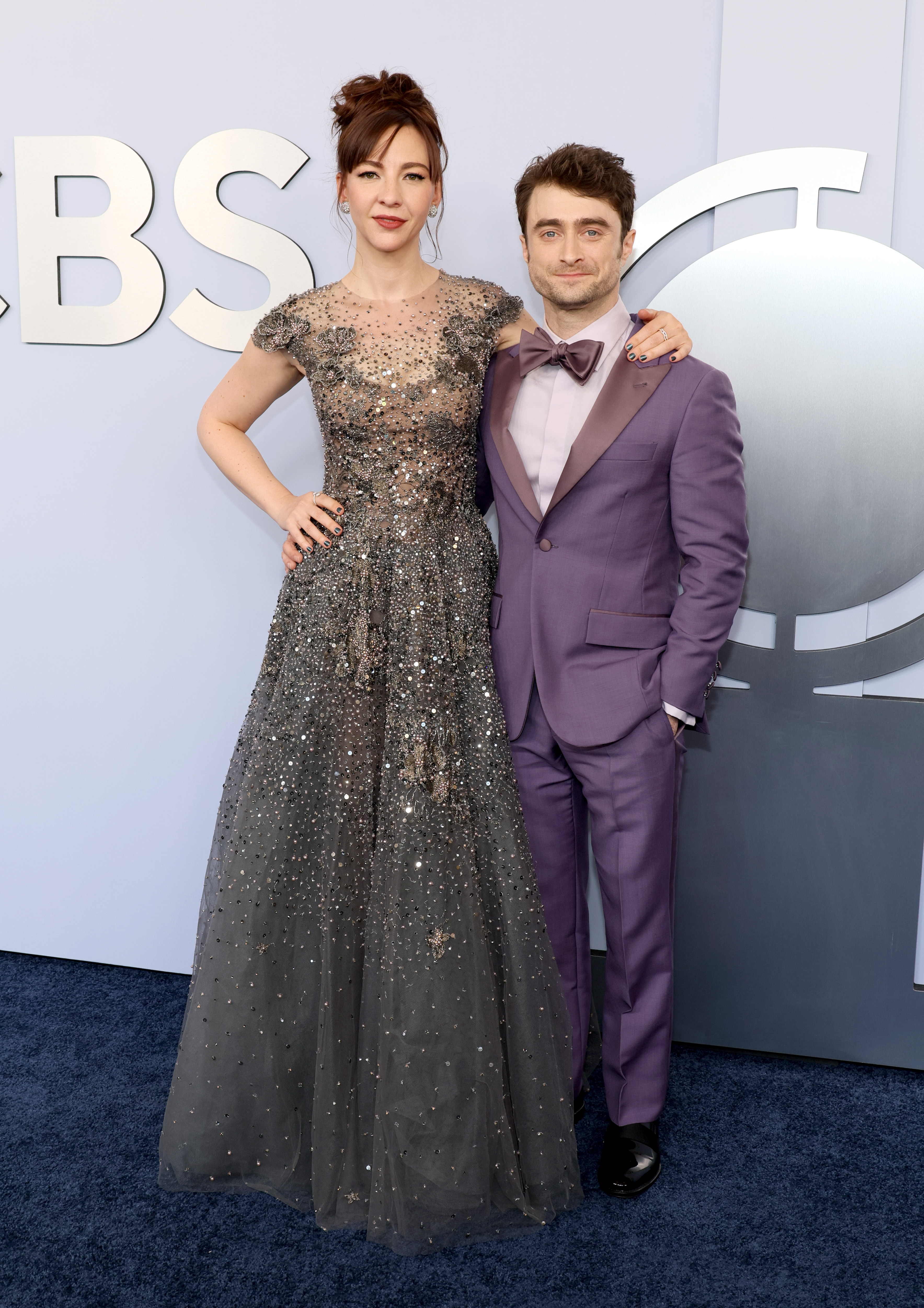 Erin Darke and Daniel Radcliffe at the 77th Annual Tony Awards on June 16, 2024, in New York. | Source: Getty Images