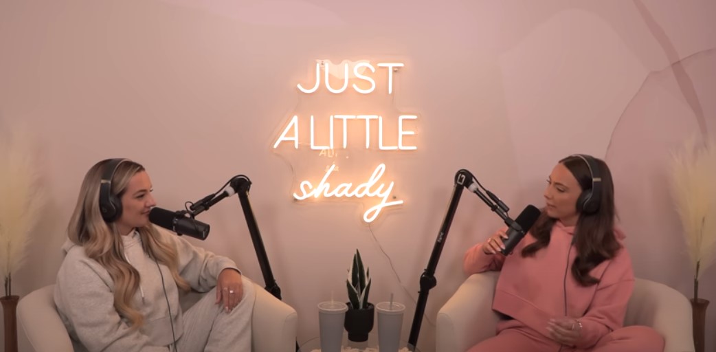 Brittany Edney and Haily Jade on the Just a Little Shady podcast on July 15, 2022 | Source: YouTube/just a little shady podcast