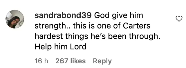 Fan comment about former U.S. President Jimmy Carter, dated November 28, 2023 | Source: Instagram/people