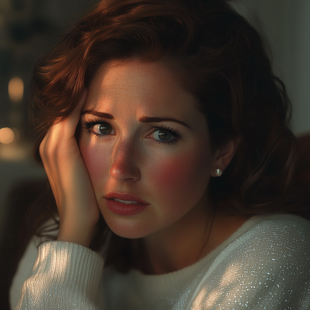 A thoughtful and emotional woman | Source: Midjourney