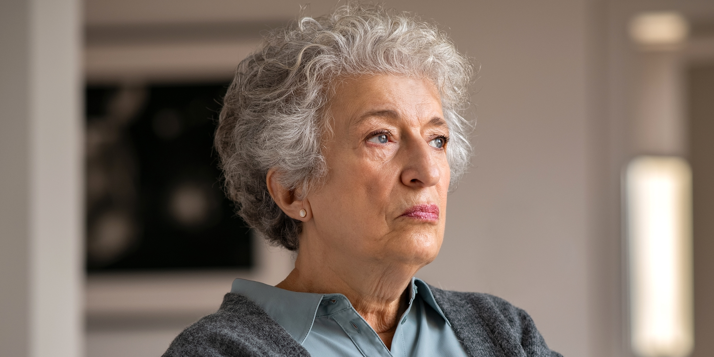 A woman with a grim expression | Source: Shutterstock