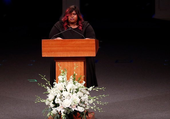 Bridget McCain speaks during memorial service at North Phoenix Baptist Church for Sen. John McCain, R-Ariz. on August 30, 2018 in Phoenix, Arizona | Photo: Getty Images