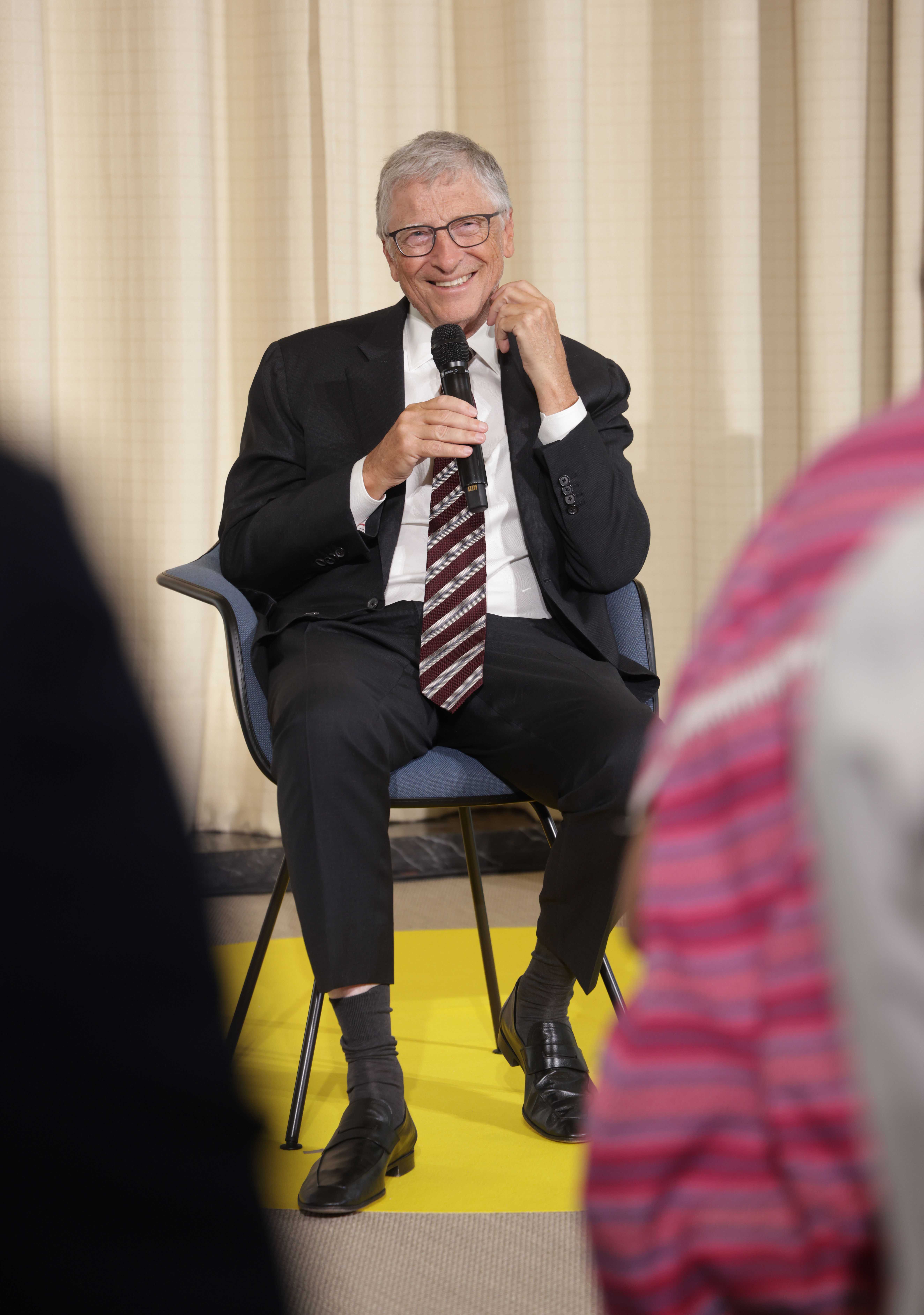 Bill Gates speaks to youth participants at the Global Solutions Summit on May 7, 2024 in Berlin, Germany | Source: Getty Images