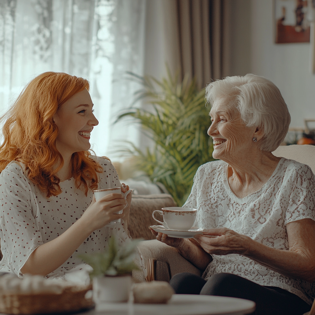 A woman spending time with her mother | Source: Midjourney