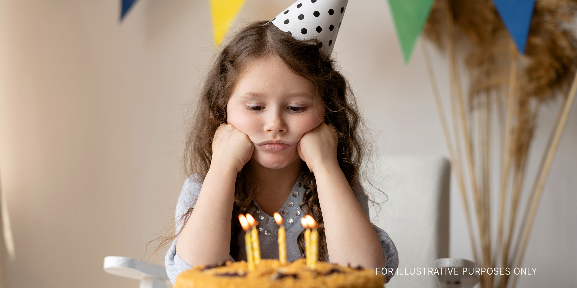 A sad birthday girl | Source: Shutterstock