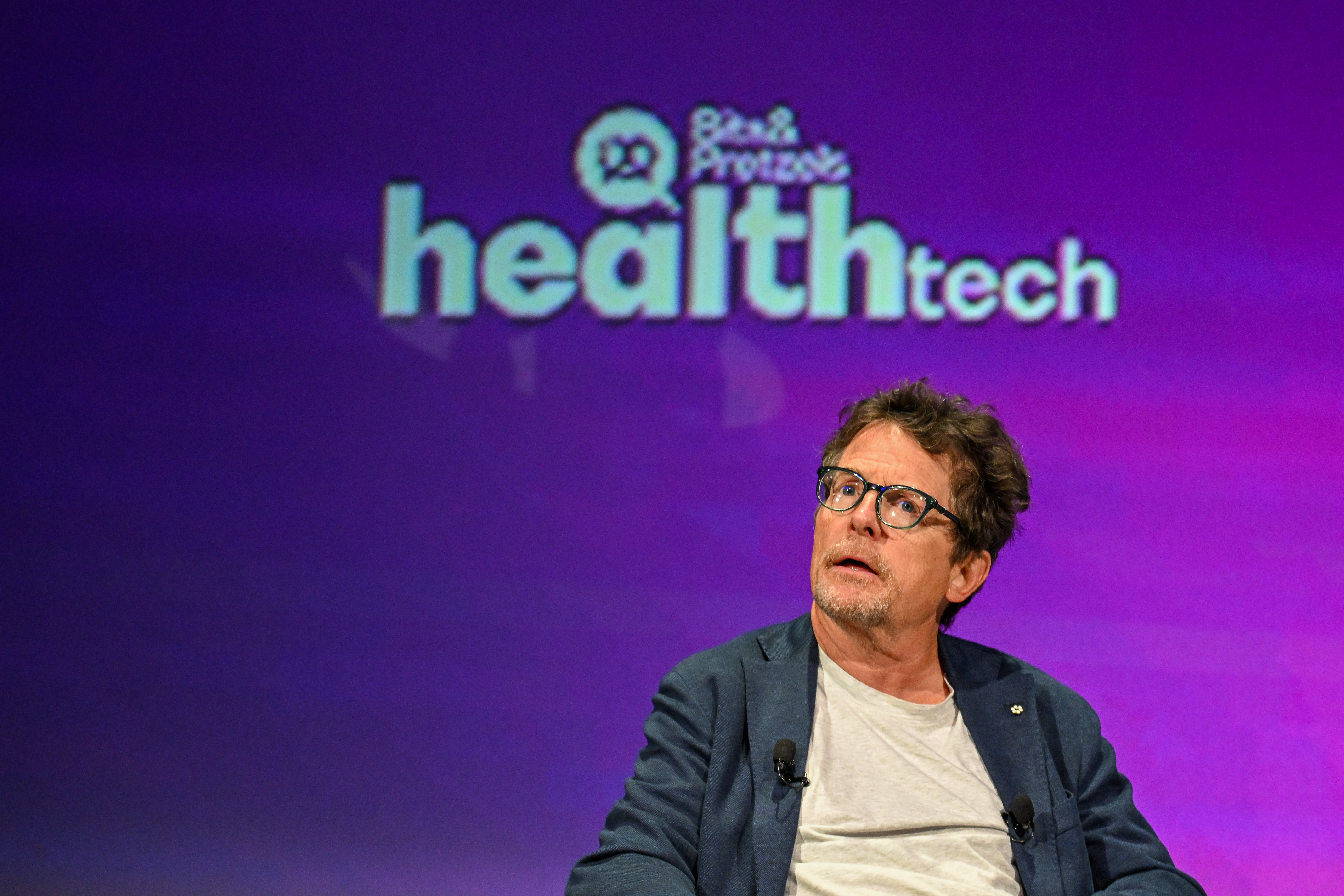 Michael J. Fox accepts the Frontier Award at Bits & Pretzels HealthTech 2023 at ICM Munich on June 20, 2023 in Munich, Germany. | Source: Getty Images