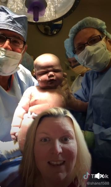 Di A Luz A Un Bebe De 6 Kilos Tres Veces Mas Grande Que Un Recien Nacido