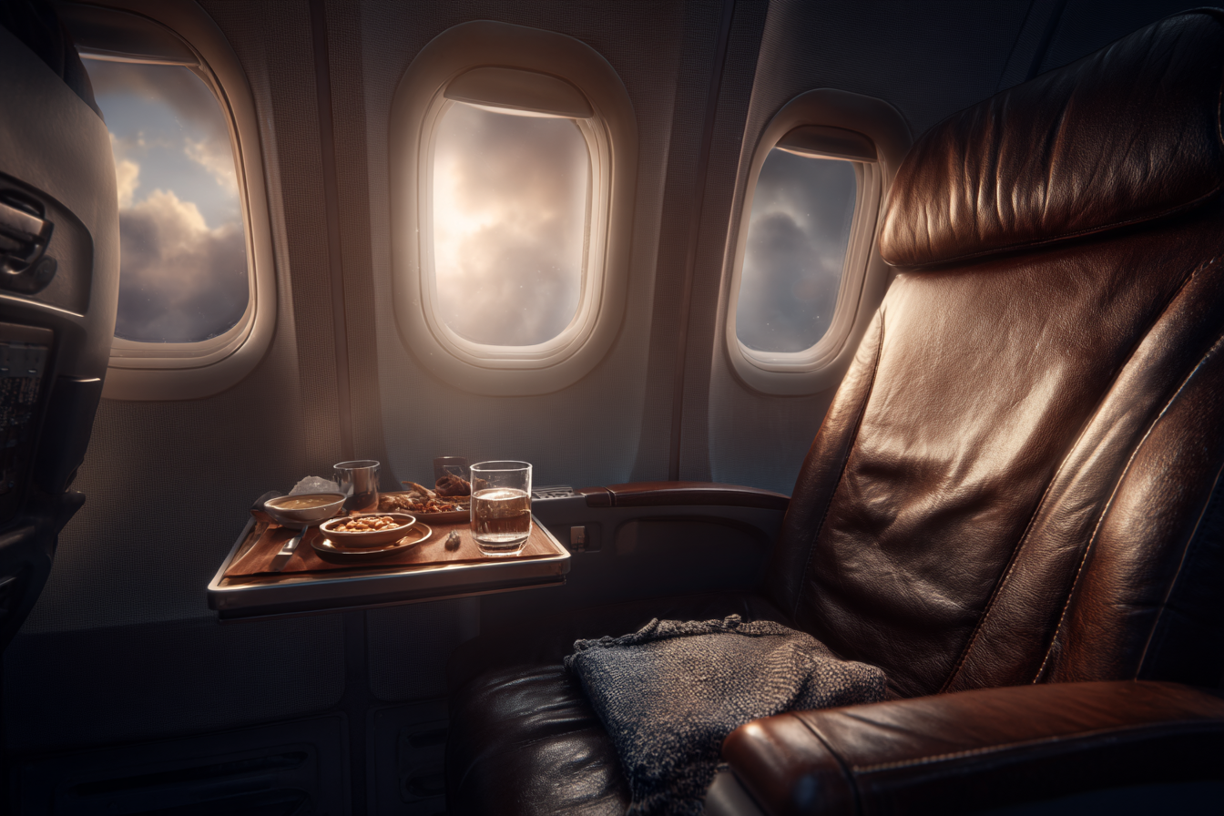 A business class seat | Source: Midjourney