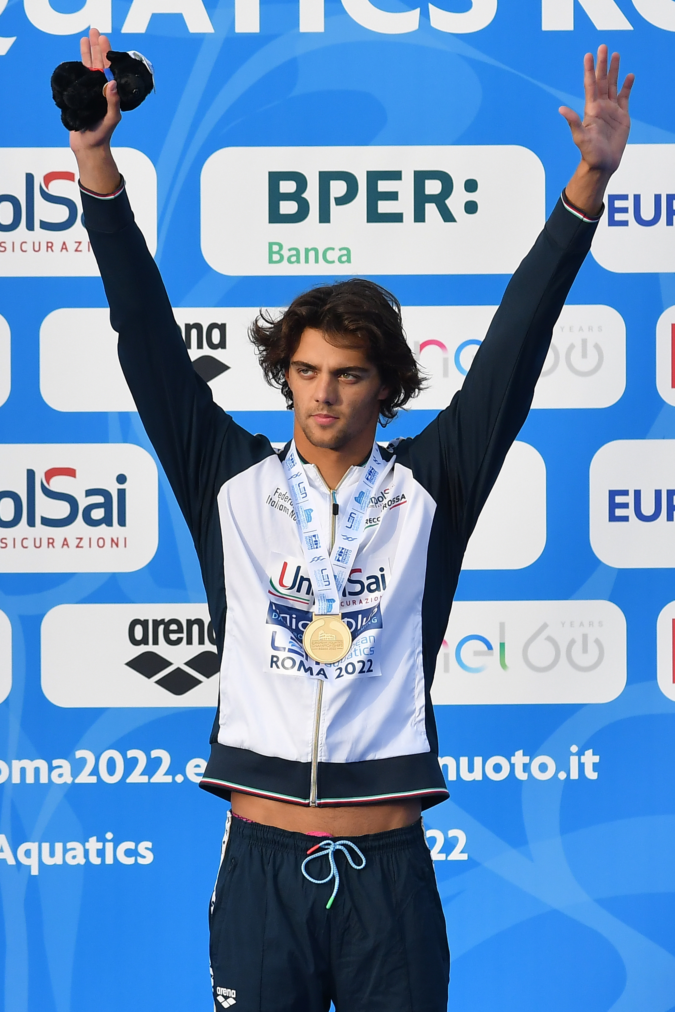 Thomas Ceccon at the European Aquatics Championships in Rome, Italy on August 17, 2022 | Source: Getty Images