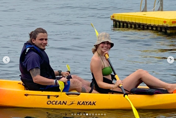 Prince Jackson kayaking with his beloved. | Source: Instagram/princejackson