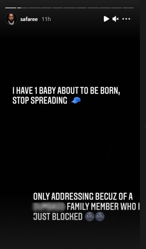 Safaree's response following a rumor he impregnated another woman amid his divorce from Erica Mena. | Photo: instagram.com/safaree
