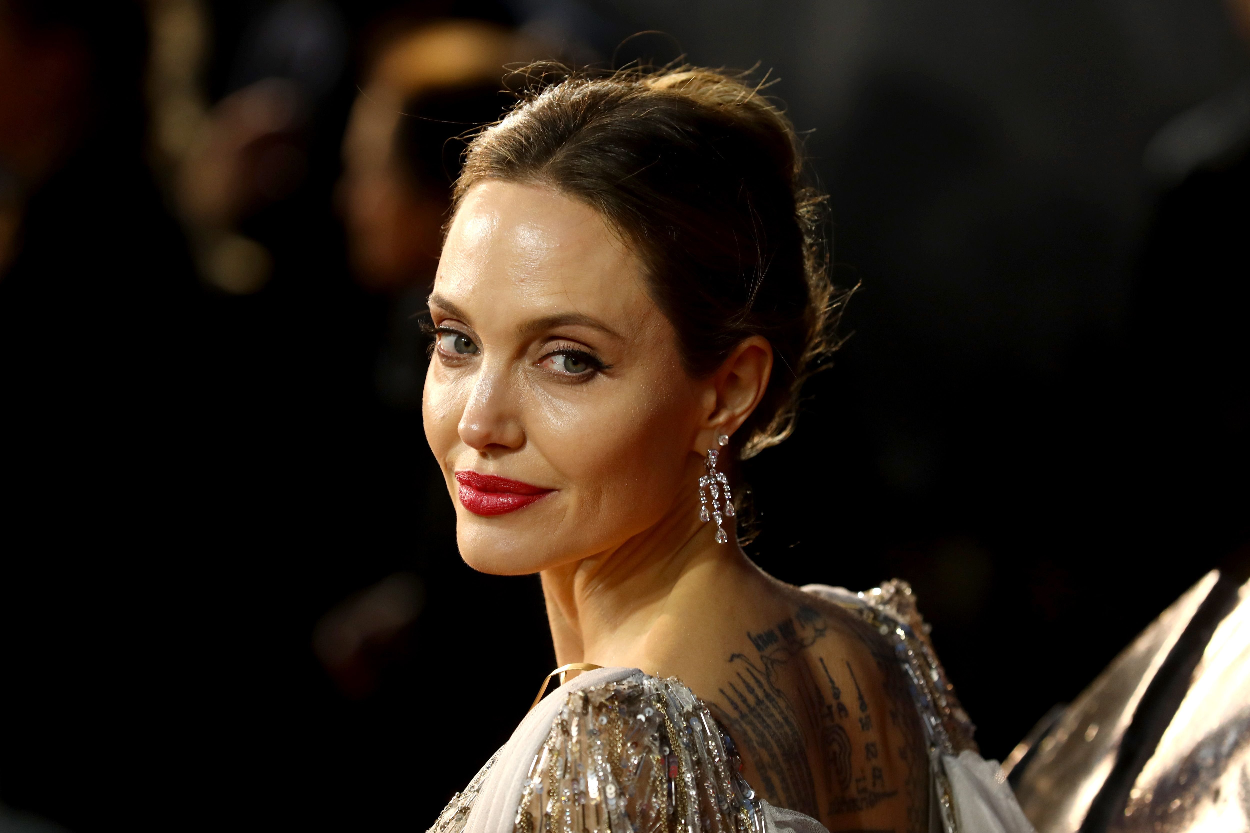 Angelina Jolie at the European premiere of "Maleficent: Mistress of Evil" at Odeon IMAX Waterloo on October 09, 2019 | Photo: Getty Images