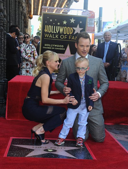 Anna Faris, Chris Pratt, and their son Jack Pratt on April 21, 2017 in Hollywood, California. | Photo: Getty Images
