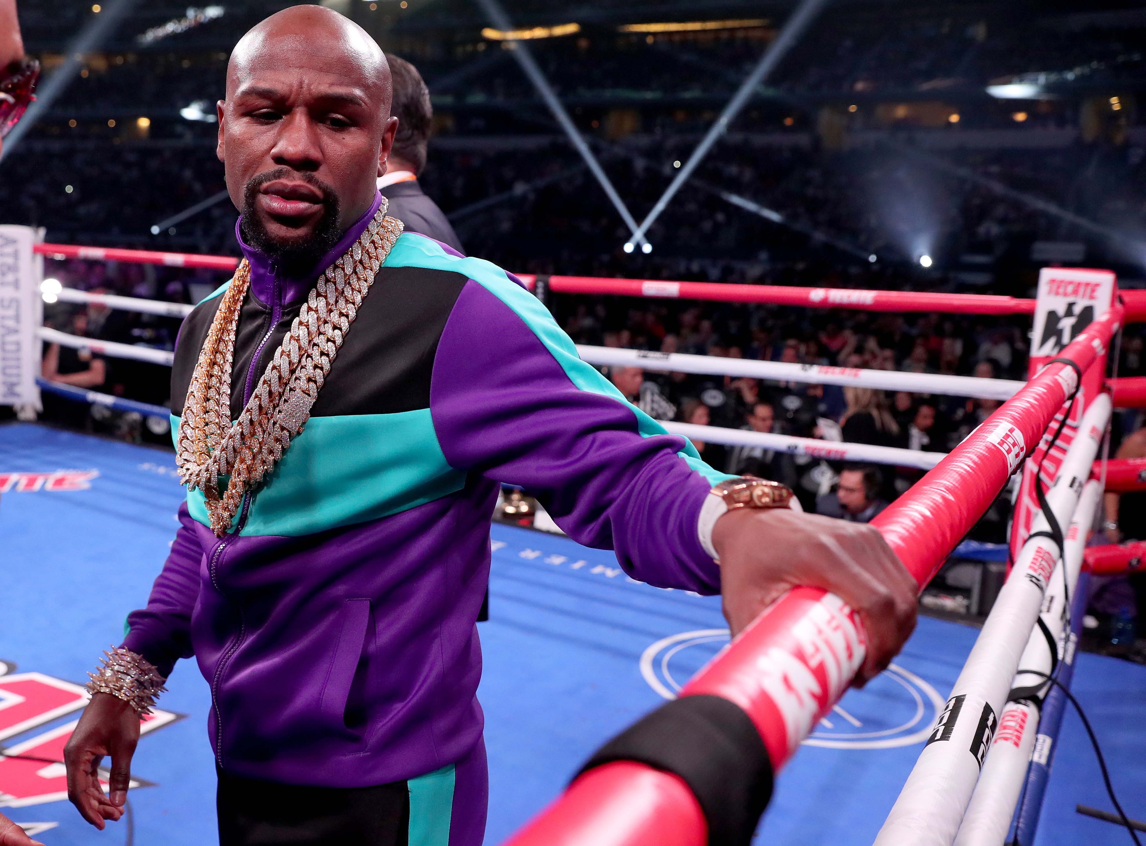 Floyd Mayweather at the AT&T Stadium in March 2019. | Photo: Getty Images