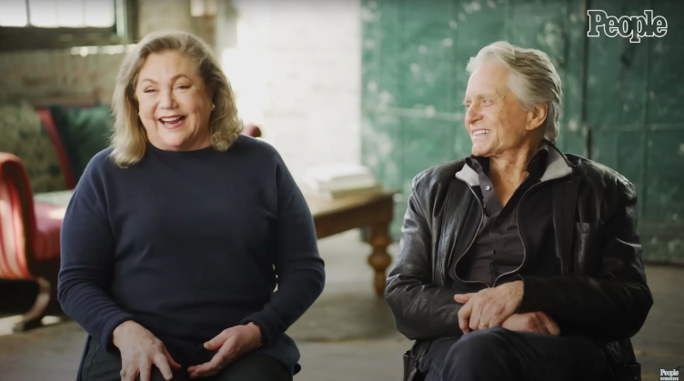 Kathleen Turner and Michael Douglas during an interview posted on May 26, 2021 | Source: YouTube/People