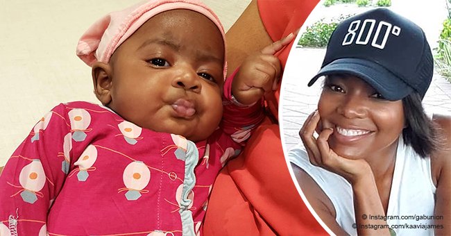Gabby Union's 'shady baby' Kaavia strikes again with her priceless expression in adorable new pic