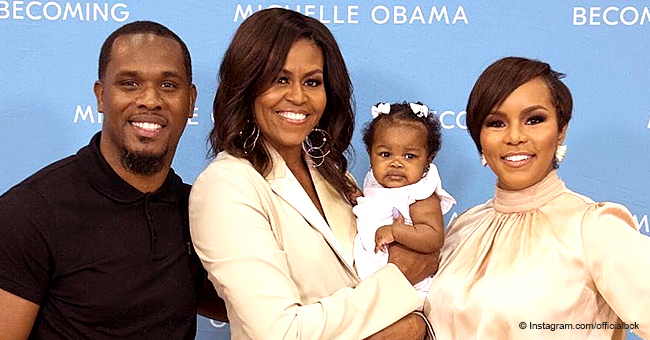 LeToya Luckett's Baby Girl Is Cosy in Michelle Obama's Arms as They ...