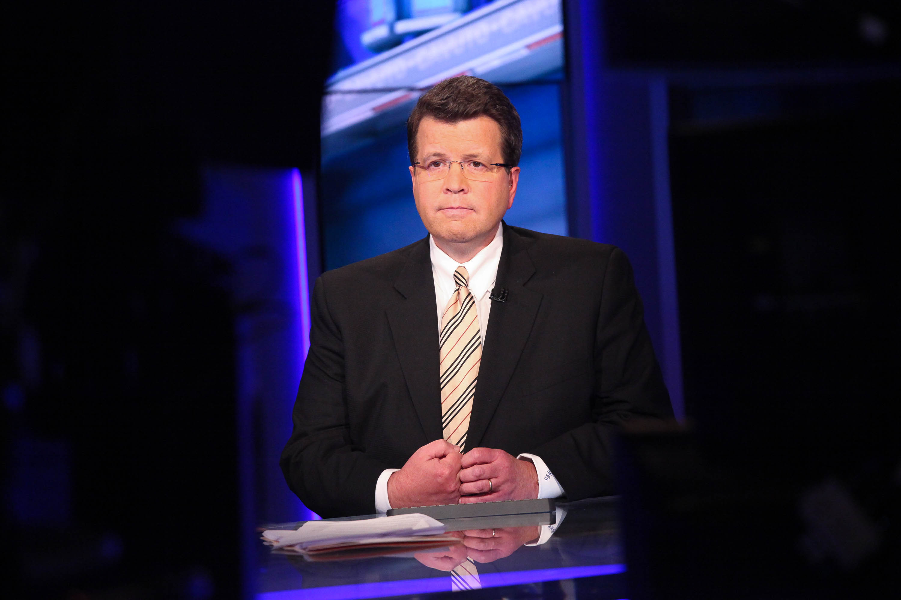 Neil Cavuto hosts "Cavuto" on FOX Business Network on September 23, 2014, in New York City | Source: Getty Images