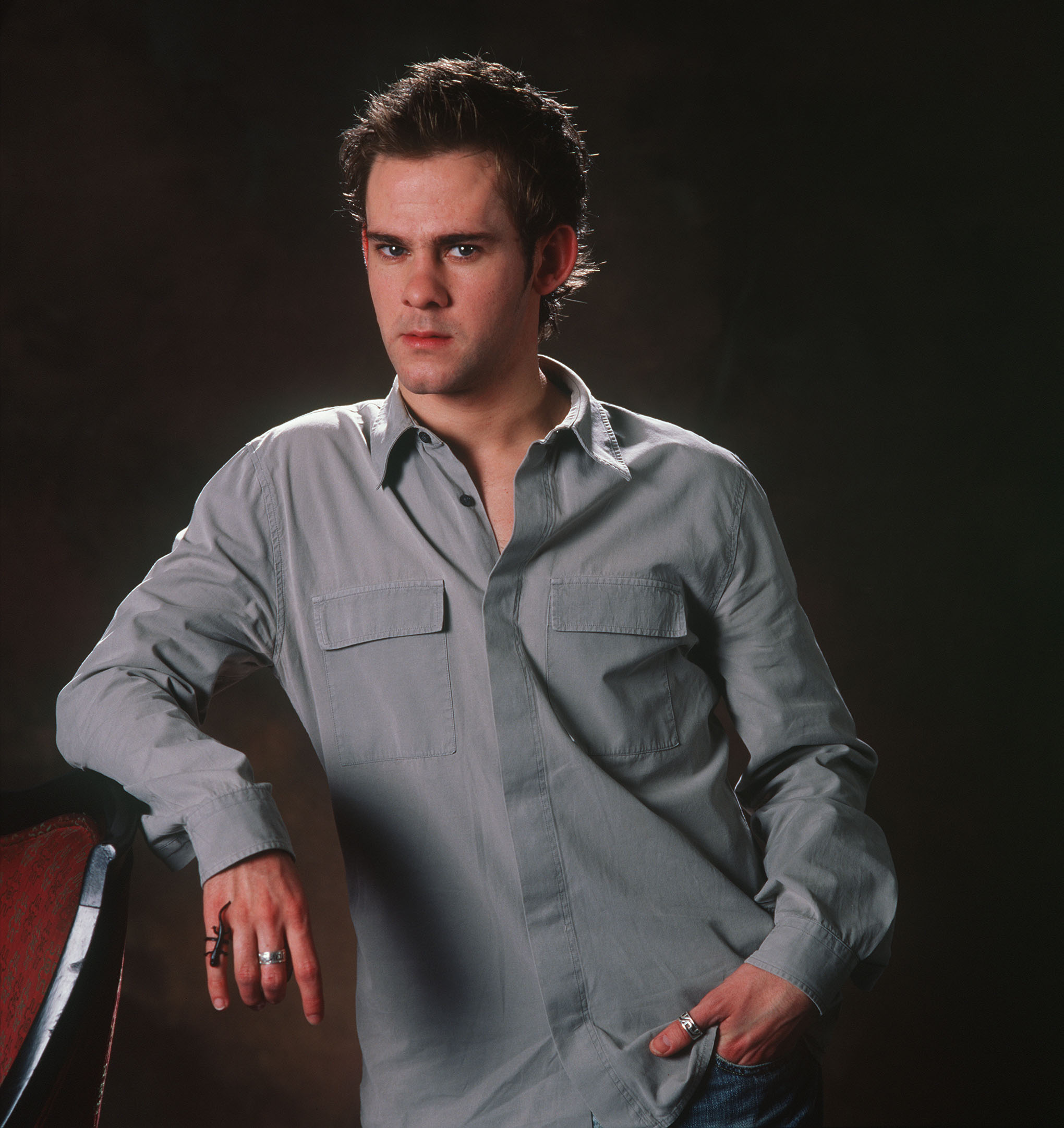 Dominic Monaghan photographed for "The Lord of the Rings" at the Waldorf Astoria hotel in New York on December 5, 2001. | Source: Getty Images