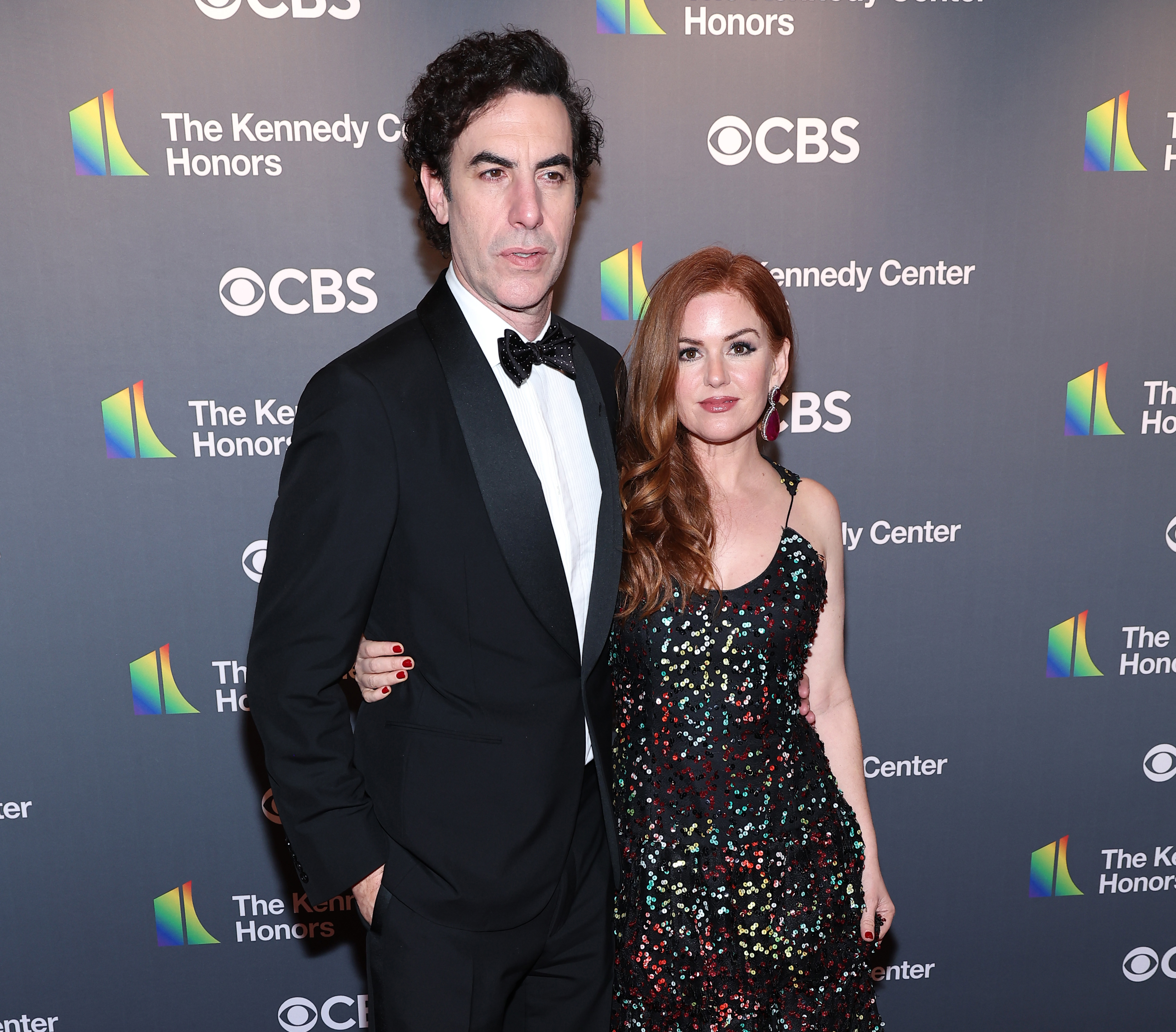Sacha Cohen and Isla Fisher attend the 45th Kennedy Center Honors ceremony at The Kennedy Center on December 4, 2022 in Washington, DC. | Source: Getty Images