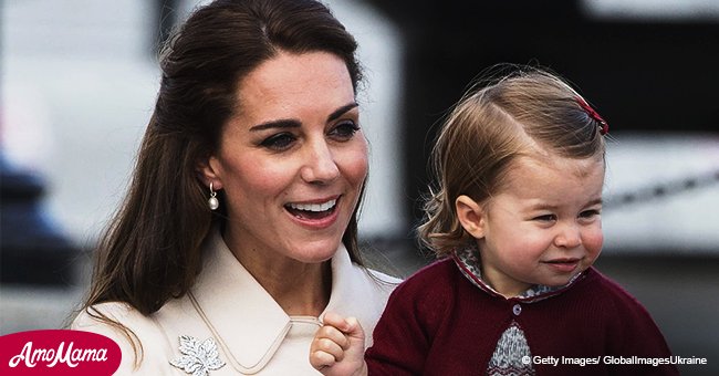 Kate Middleton's daughter Princess Charlotte smooches newborn Prince Louis in a sweet new photo