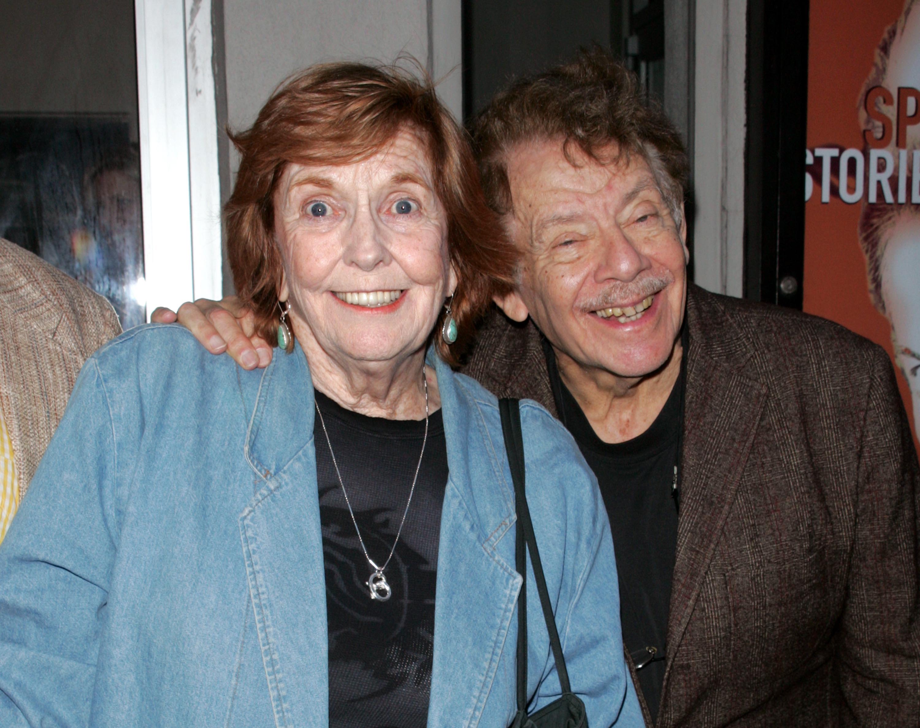 Anne Meara and Jerry Stiller in New York City, New York. | Source: Getty Images