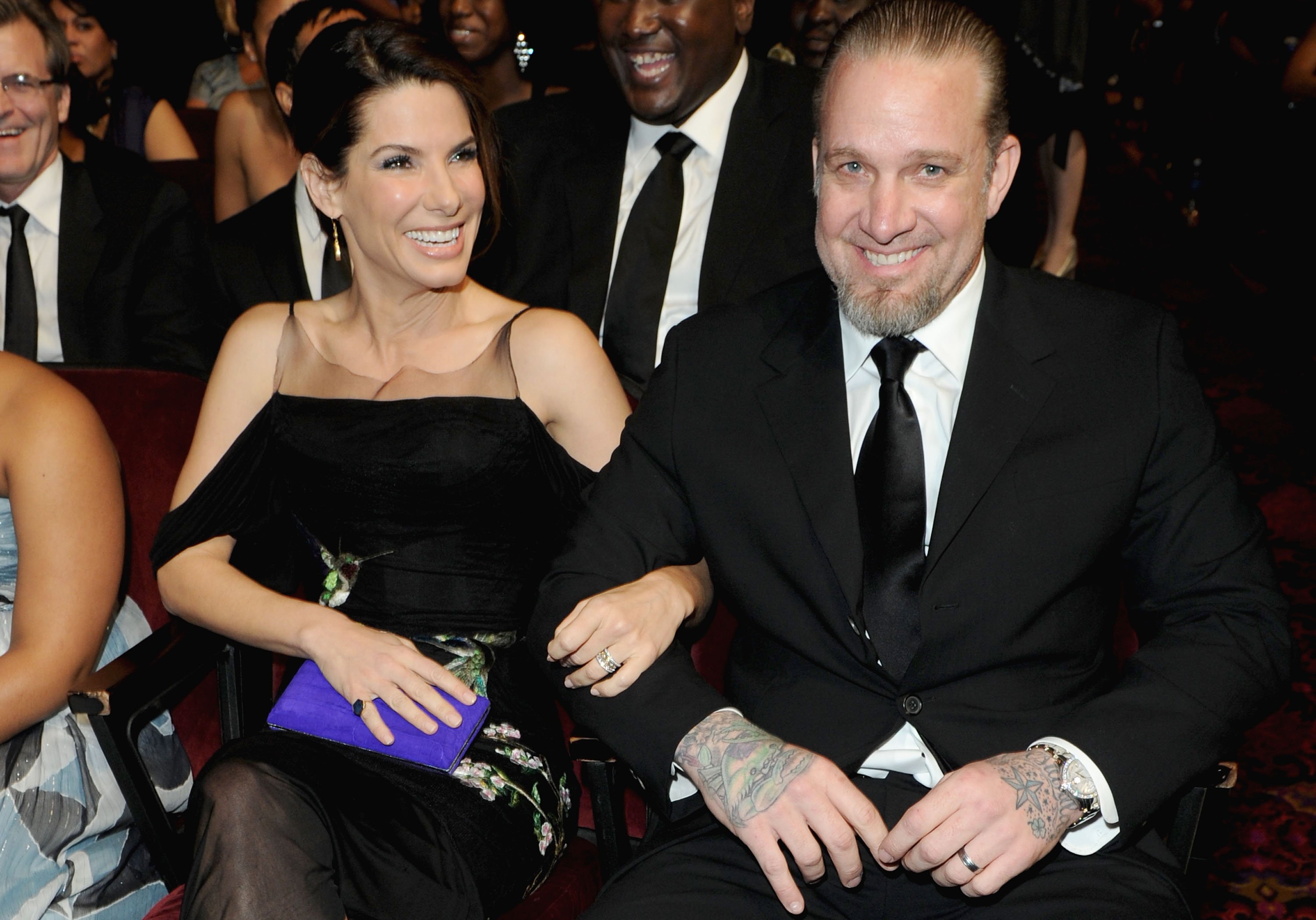 Actress Sandra Bullock and Jesse James in the audience during the 41st NAACP Image awards held at The Shrine Auditorium on February 26, 2010 in Los Angeles, California. | Source: Getty Images
