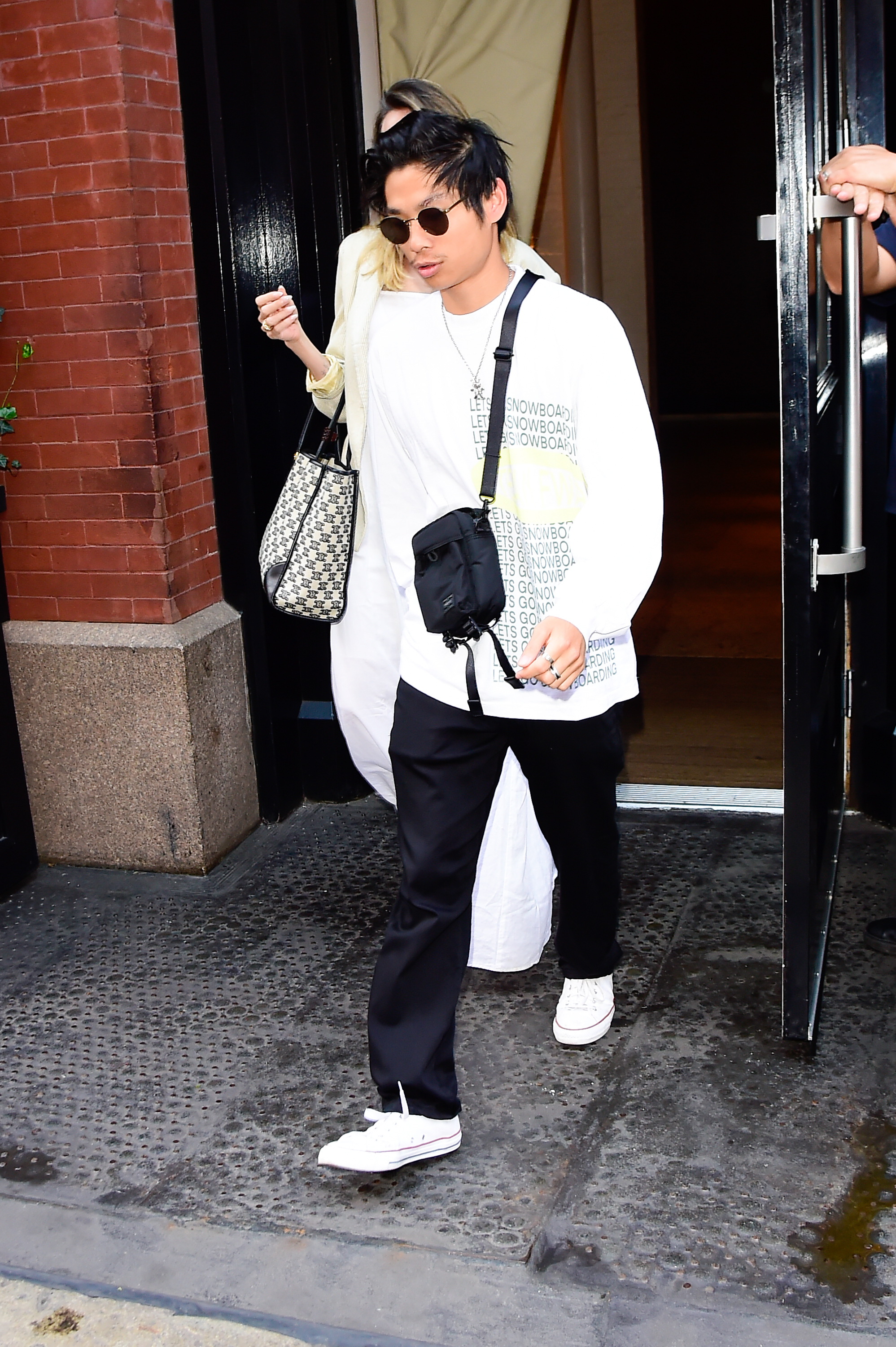 Pax Jolie-Pitt and Angelina Jolie are seen on August 18, 2023 in New York City | Source: Getty Images