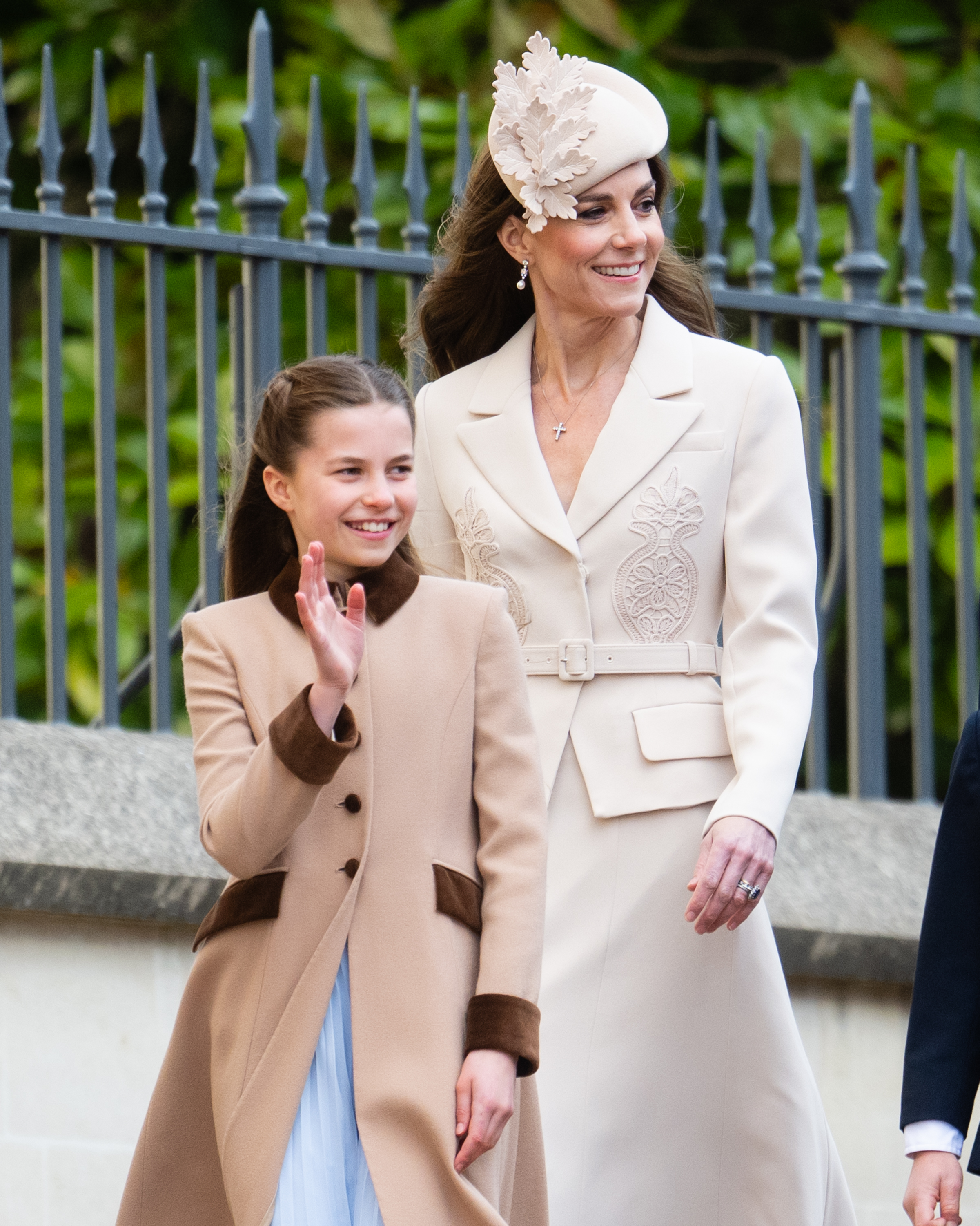 Princess Charlotte of Wales and Catherine, Princess of Wales attend the 2026 Easter Matins Service at St George's Chapel on April 5, 2026 in Windsor, England | Source: Getty Images
