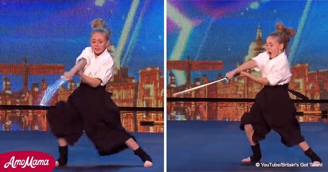 Cute little girl on 'Britain's Got Talent' stuns judges with aggressive karate performance