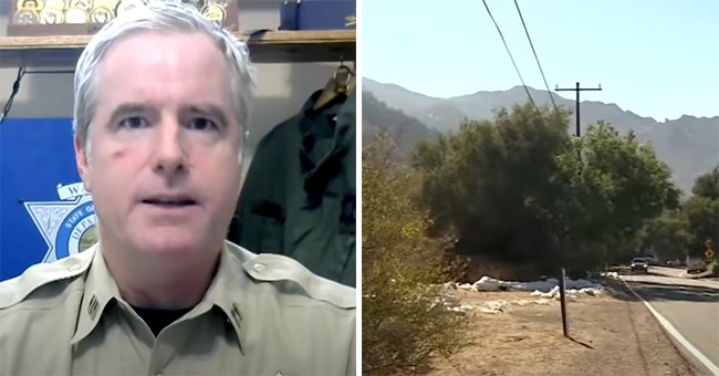 Captian Patrick Foy [left]; The area where the 5-year-old boy was attacked [right]. | Source: youtube.com/FOX 11 Los Angeles