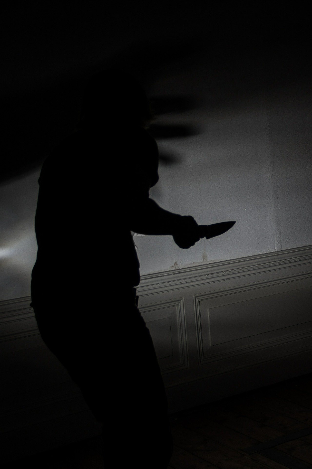 Persona con un cuchillo en la mano. | Foto: Pixabay