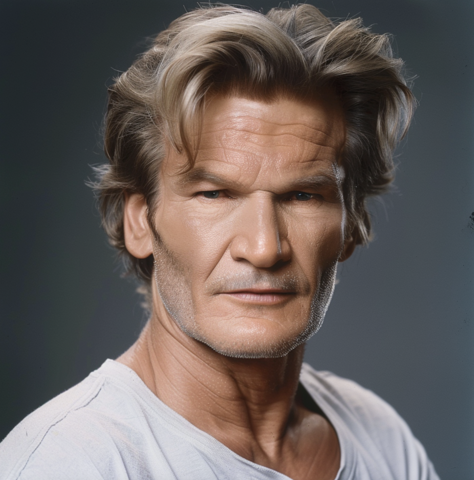 AI image of Patrick Swayze in old age | Source: Midjourney