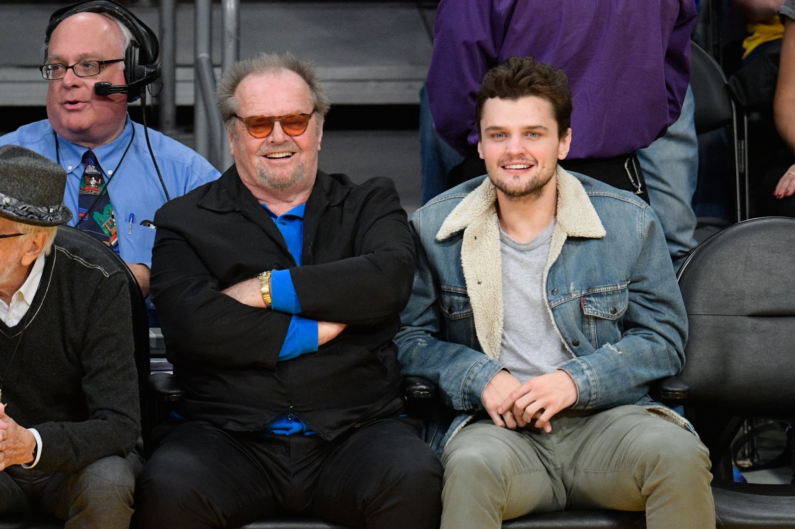 Jack and Ray Nicholson at a basketball game between the Golden State Warriors and the Los Angeles Lakers at Staples Center on November 4, 2016. | Source: Getty Images