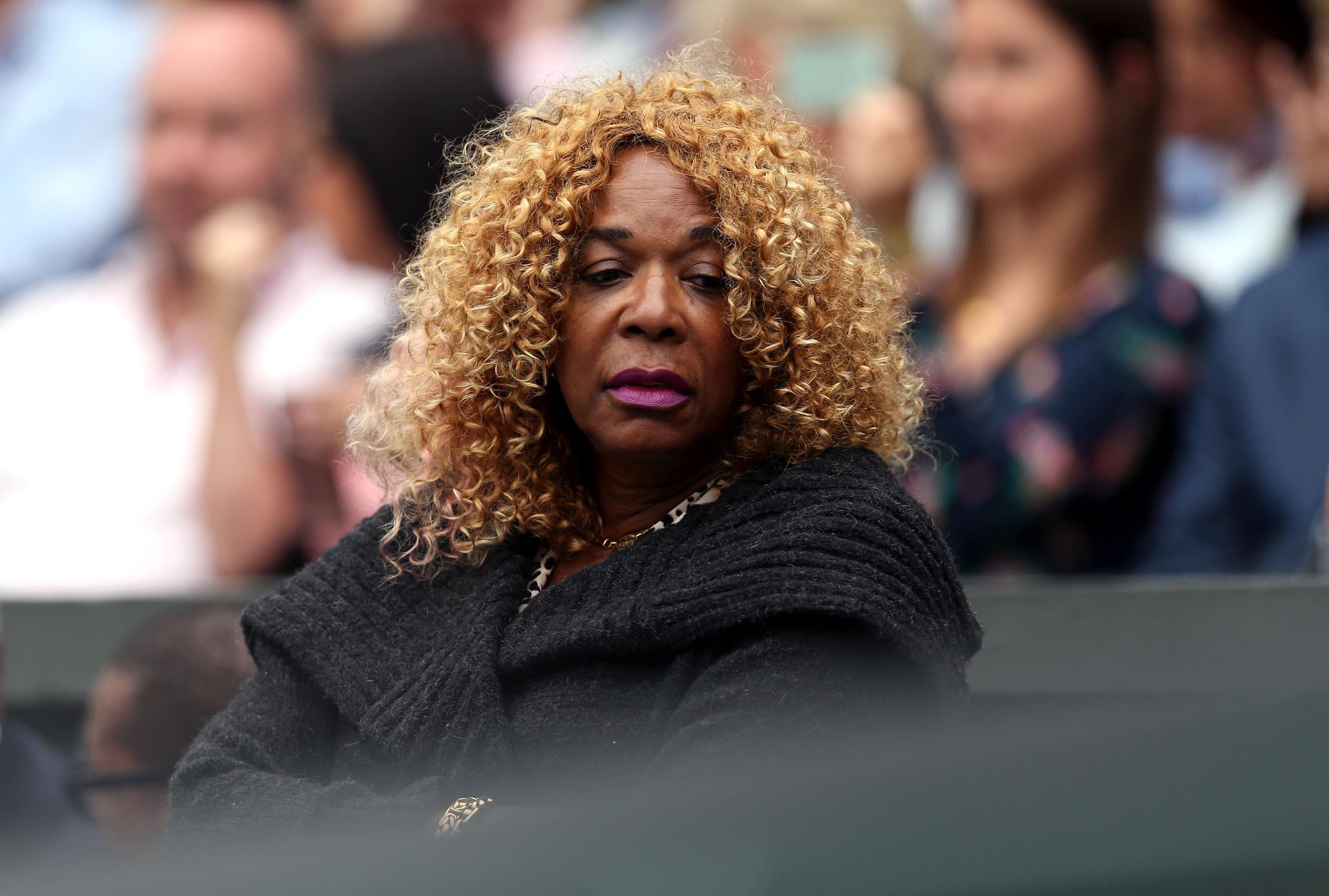 Venus and Serena Williams' mom, Oracene Price, at the Wimbledon Championships in 2017. | Source: Getty Images