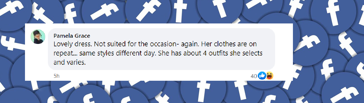 A netizen's comment on Meghan Markle's outfit in Bogotá, Colombia, posted in August 2024 | Source: Facebook.com/DailyMail