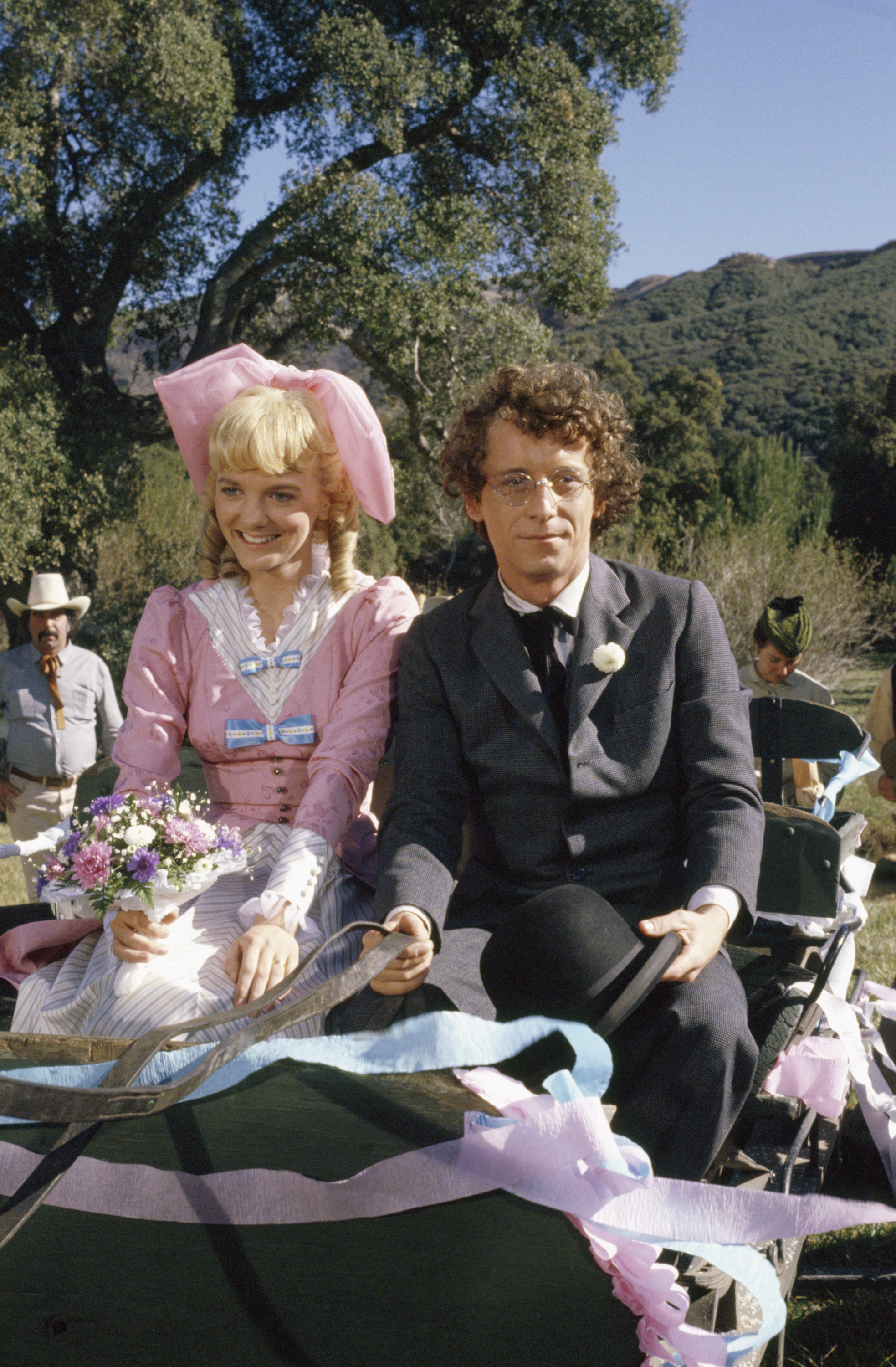 Alison Arngrim and Steve Tracy on "Little House on the Prairie" in 1980 | Source: Getty Images 