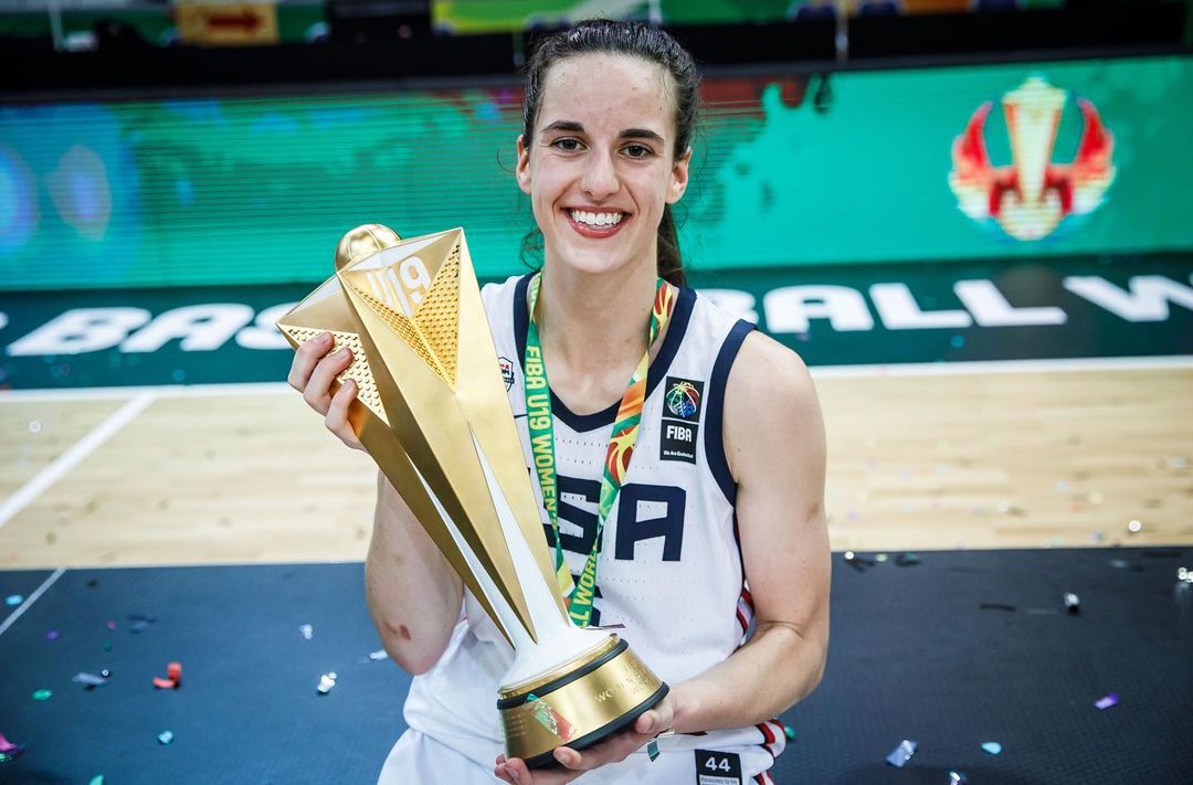 Caitlin Clark at the 2021 FIBA Under-19 Women's Basketball World Cup in Debrecen, Hungary, from a photo dated August 17, 2021.  | Source: Instagram/caitlinclark22/