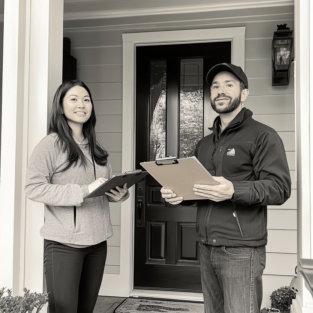 People holding clipboards | Source: Midjourney